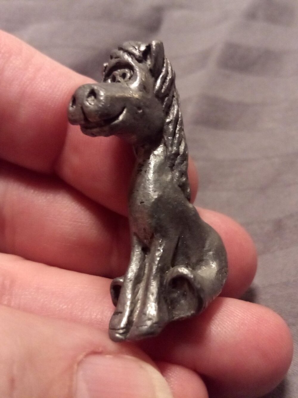 Collectible Ricker Bartlett "Pony" Vintage Miniature Pewter Figurine
